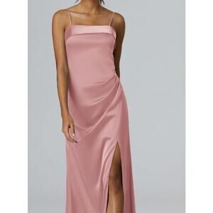 AW BRIDAL 6 S rose quartz Ritenuto wedding guest bridesmaid maxi dress NEW b157